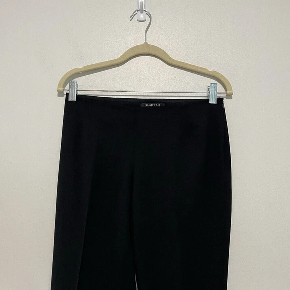 Lafayette 148 Black Virgin Wool‎ Career Work Classic Pants Size 0 - Picture 2 of 9